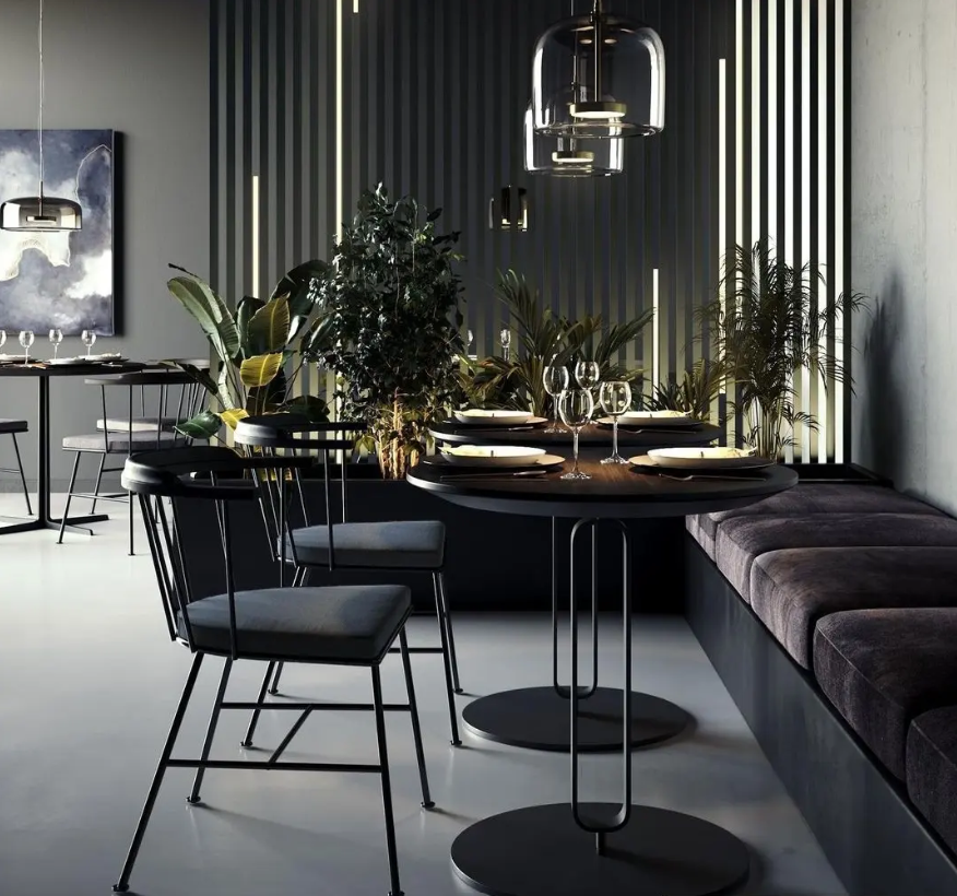 Acoustic wall panels restaurant